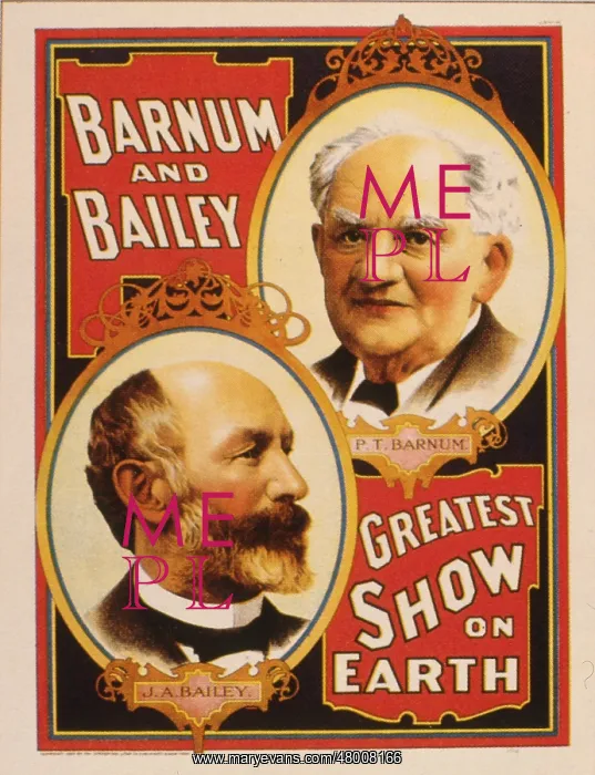 : Poster design for Barnum and Bailey : Poster design for Barnum and Bailey