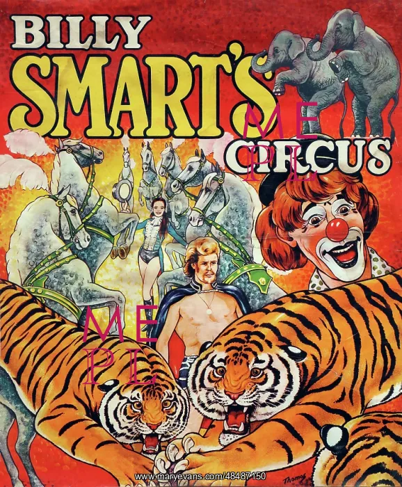  : Poster design, Billy Smart's Circus