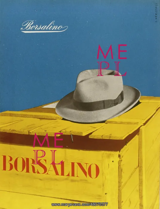 : Poster design, Borsalino hats : Poster design, Borsalino hats