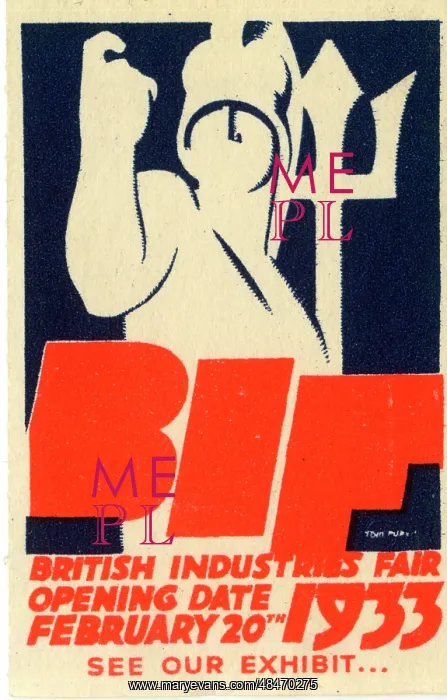 : Poster design, British Industries Fair 1933 : Poster design, British Industries Fair 1933