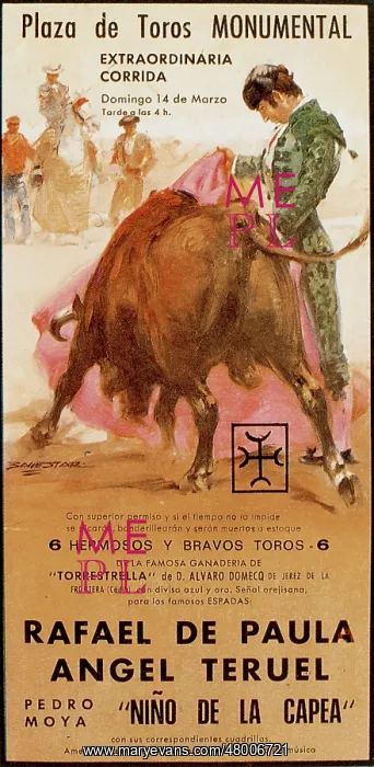 : Poster design for a bullfight : Poster design for a bullfight