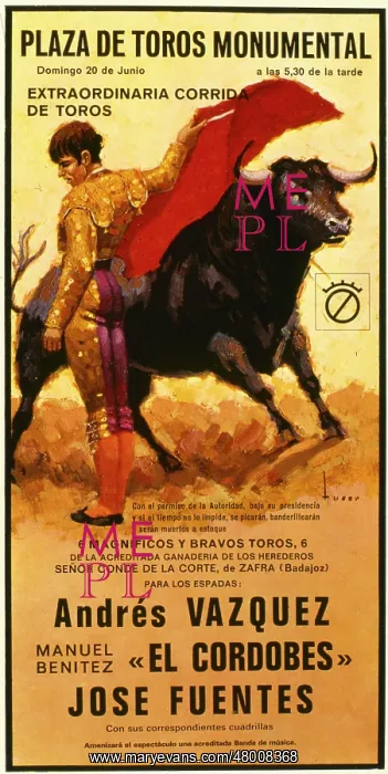 : Poster design for a bullfight : Poster design for a bullfight
