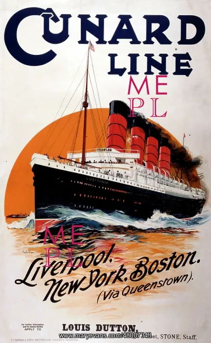 : Poster design for Cunard Line cruises : Poster design for Cunard Line cruises