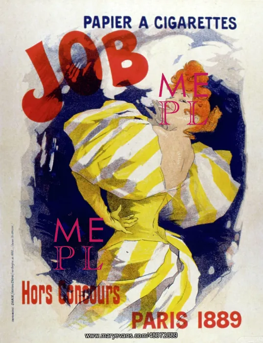 : Poster design, Job cigarette papers : Poster design, Job cigarette papers