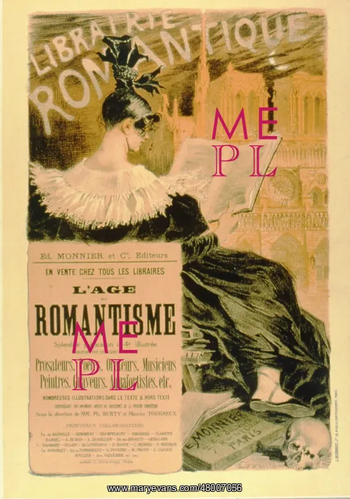 : Poster design for Librairie Romantique : Poster design for Librairie Romantique