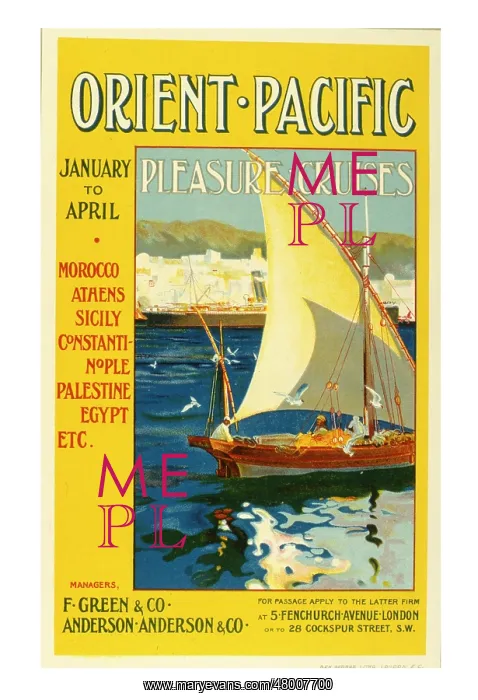 : Poster design for Orient Pacific Pleasure Cruises : Poster design for Orient Pacific Pleasure Cruises