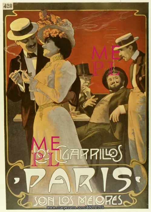  : Poster design for Paris cigarettes