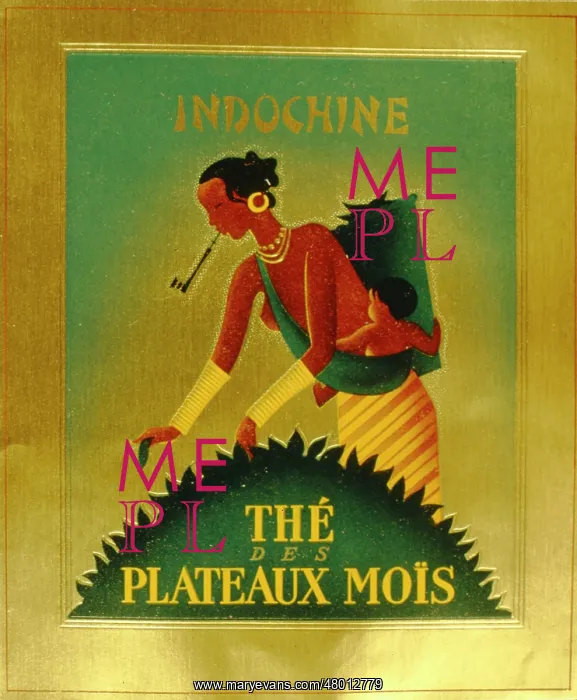 : Poster design for tea from Indochina : Poster design for tea from Indochina