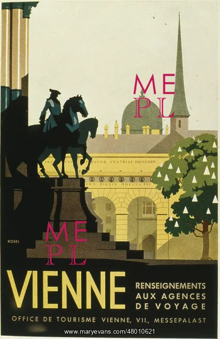 : Poster design for trips to Vienna, Austria : Poster design for trips to Vienna, Austria
