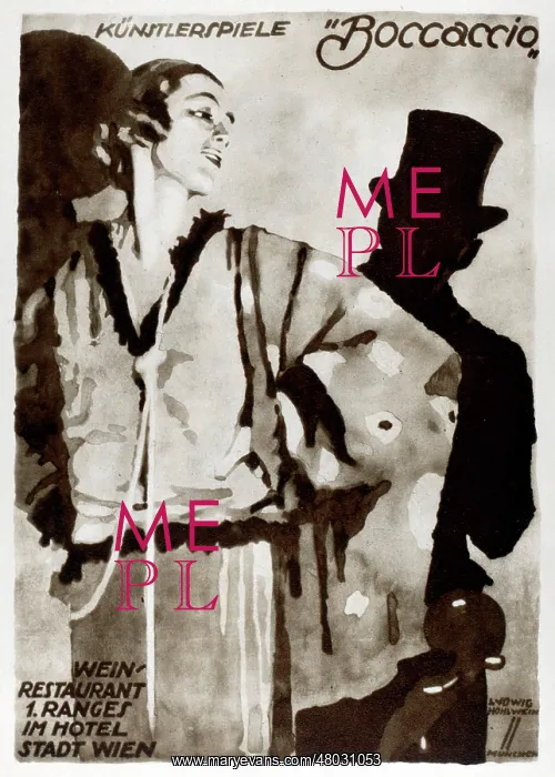 : Poster design for a Vienna theatre : Poster design for a Vienna theatre