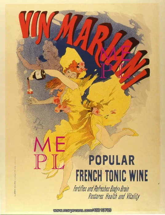 : Poster design for Vin Mariani : Poster design for Vin Mariani