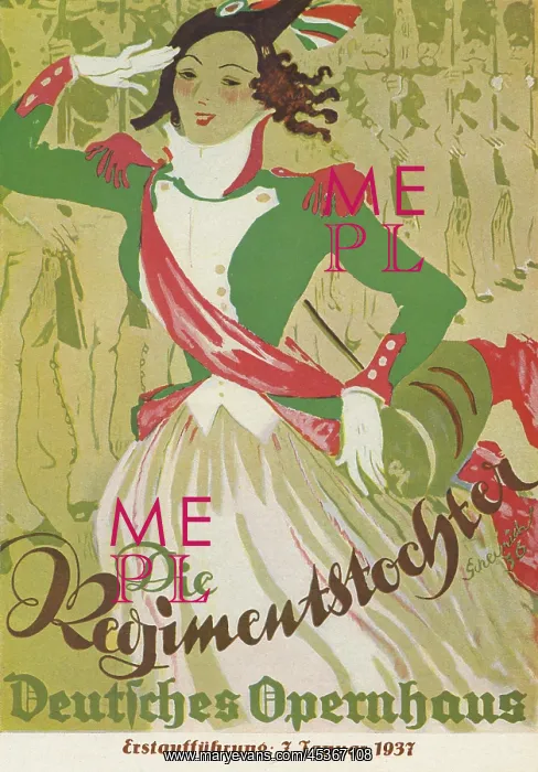 : Poster for Die Regimentstochter : Poster for Die Regimentstochter