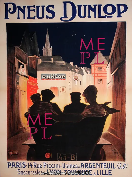  : Poster, Dunlop Tyres