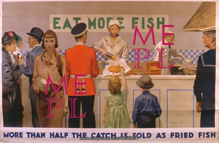 : Poster encouraging people to eat more fish : Poster encouraging people to eat more fish