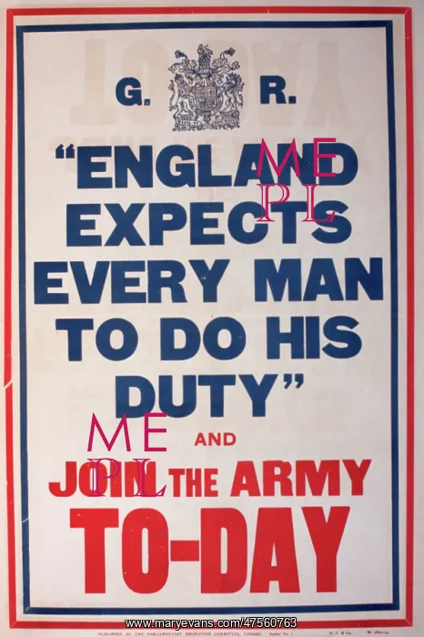 : Poster, England Expects Every Man to do his Duty : Poster, England Expects Every Man to do his Duty