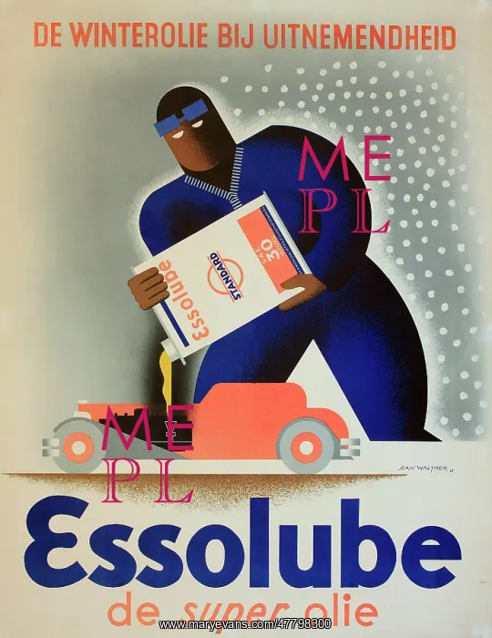 : Poster, Essolube, the super oil : Poster, Essolube, the super oil