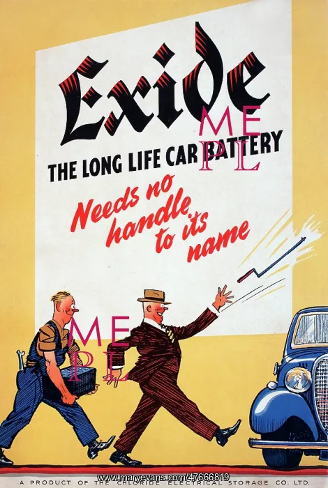 : Poster, Exide, The Long Life Car Battery : Poster, Exide, The Long Life Car Battery
