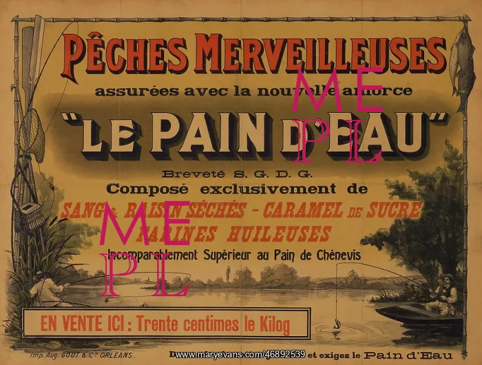: Poster, fishing bait : Poster, fishing bait