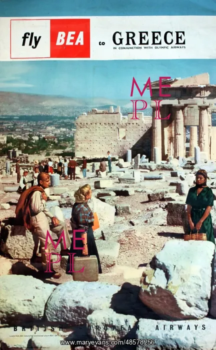 : Poster, Fly BEA to Greece : Poster, Fly BEA to Greece