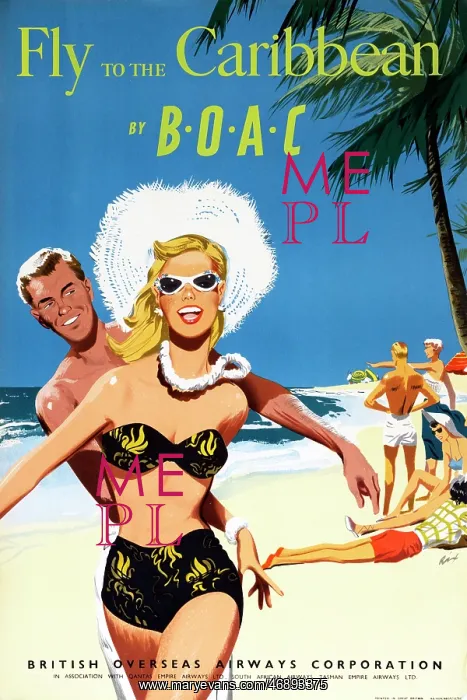  : Poster, Fly BOAC to the Caribbean