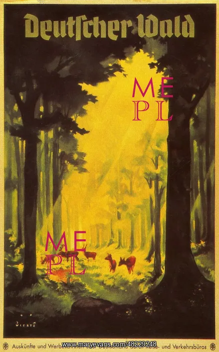 : Poster: German forest, 1936 : Poster: German forest, 1936
