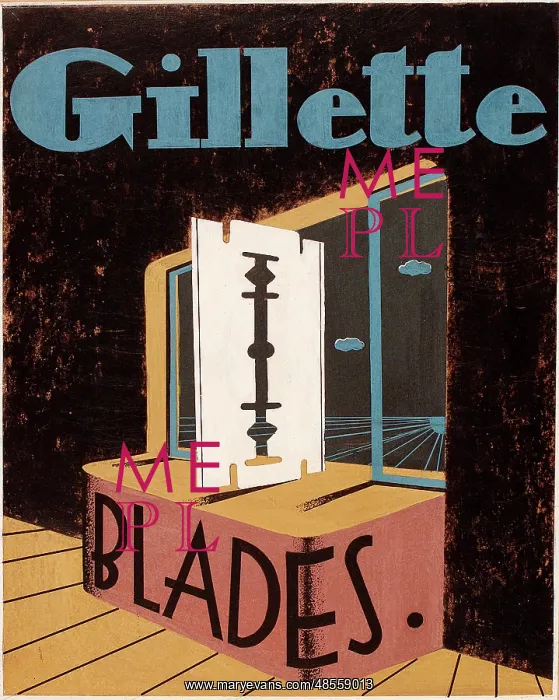  : Poster, Gillette Blades