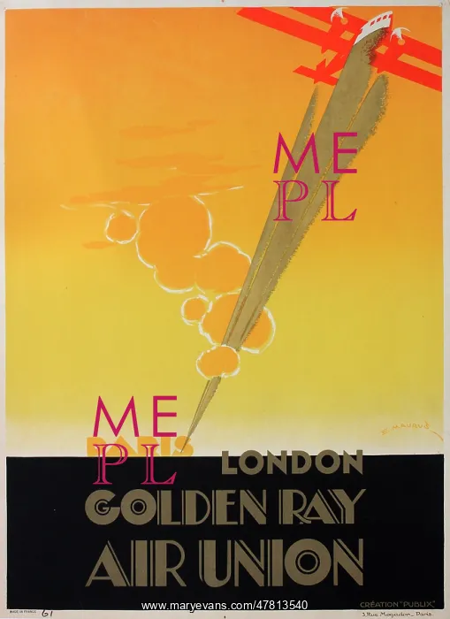: Poster, Golden Ray Air Union : Poster, Golden Ray Air Union