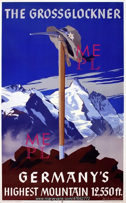 : Poster, The Grossglockner, Germany : Poster, The Grossglockner, Germany