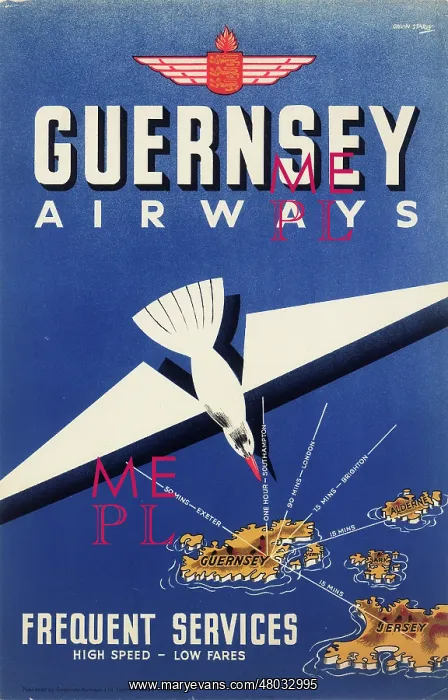 : Poster, Guernsey Airways : Poster, Guernsey Airways