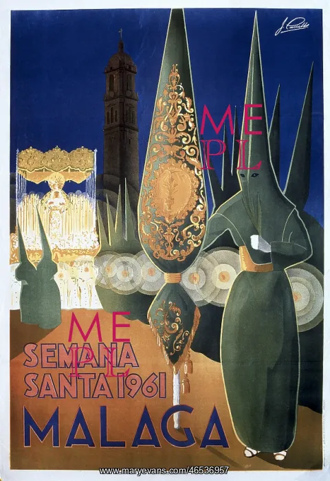  : Poster of the Holy Week in Malaga (1961)