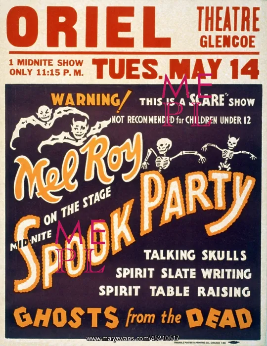 : Poster for horror / spook show, with Mel ? : Poster for horror / spook show, with Mel ?