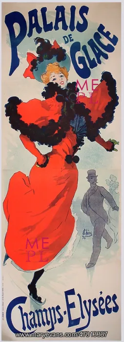 : Poster, Ice Skating Rink, Champs Elysees, Paris : Poster, Ice Skating Rink, Champs Elysees, Paris
