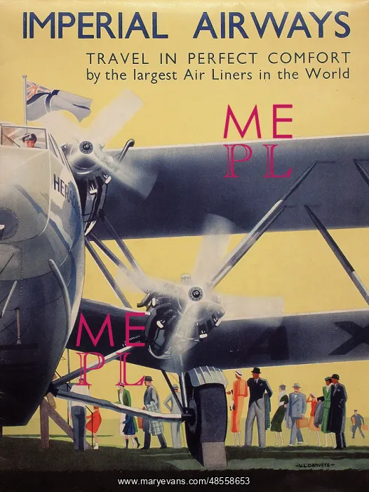 : Poster, Imperial Airways : Poster, Imperial Airways