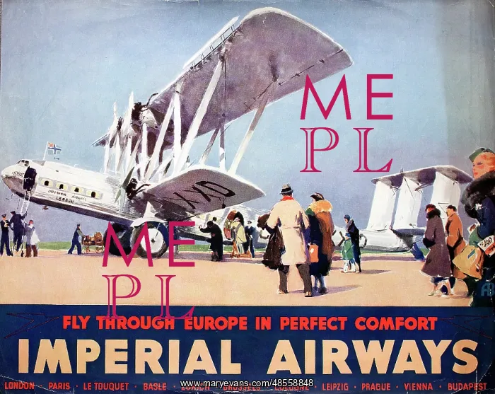 : Poster, Imperial Airways : Poster, Imperial Airways