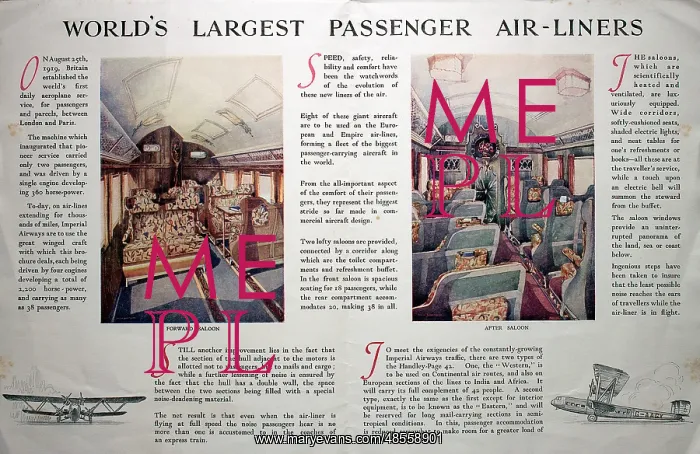 : Poster, Imperial Airways : Poster, Imperial Airways