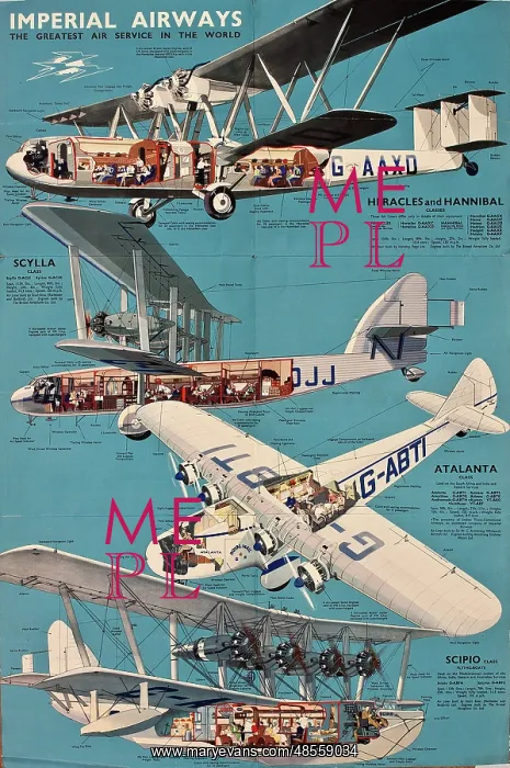 : Poster, Imperial Airways : Poster, Imperial Airways