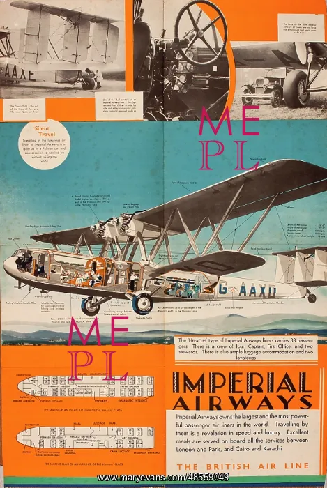 : Poster, Imperial Airways : Poster, Imperial Airways