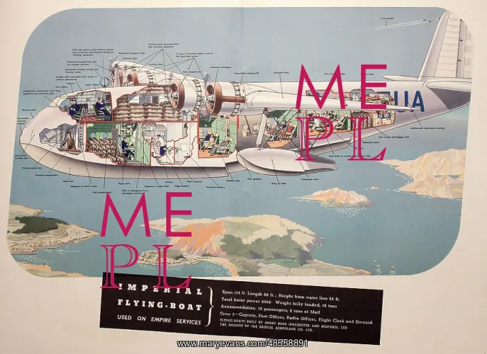 : Poster, Imperial Flying-Boat : Poster, Imperial Flying-Boat