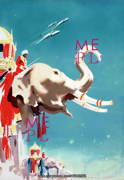 : Poster, Indian Air Force jets with elephant : Poster, Indian Air Force jets with elephant