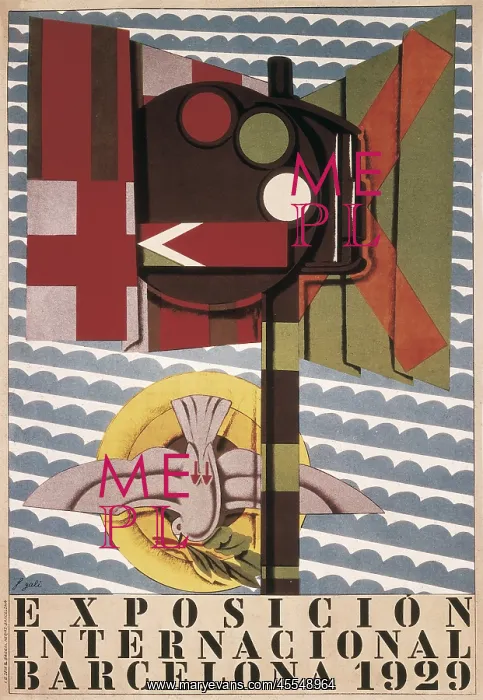 : Poster of International Exposition of Barcelona : Poster of International Exposition of Barcelona