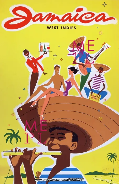  : Poster, Jamaica, West Indies