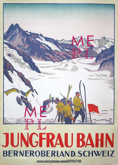  : Poster, Jungfrau Bahn, Switzerland