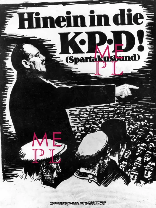 : Poster of the KPD, 1919 : Poster of the KPD, 1919