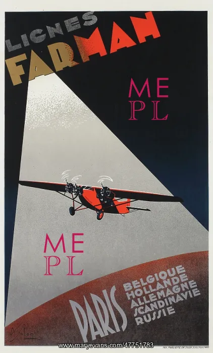  : Poster, Lignes Farman