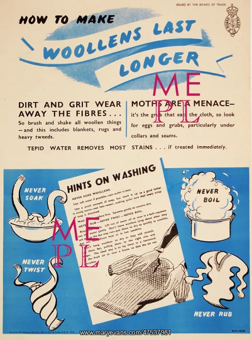 : Poster: How to make woollens last longer : Poster: How to make woollens last longer