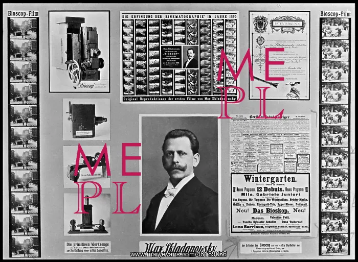 : Poster about Max Skladanowsky : Poster about Max Skladanowsky