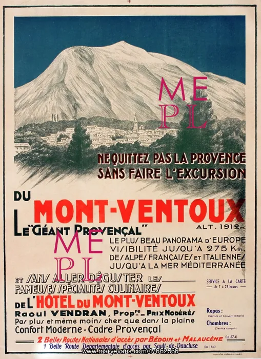 : Poster, Mont Ventoux Excursions : Poster, Mont Ventoux Excursions