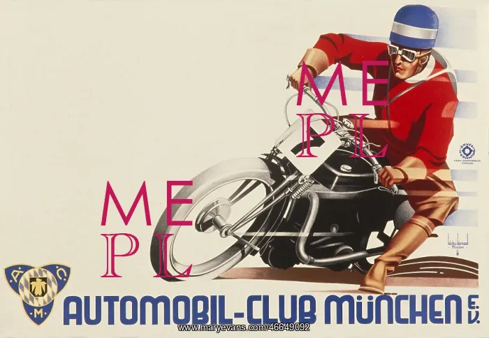: Poster of motorbike, Munich : Poster of motorbike, Munich