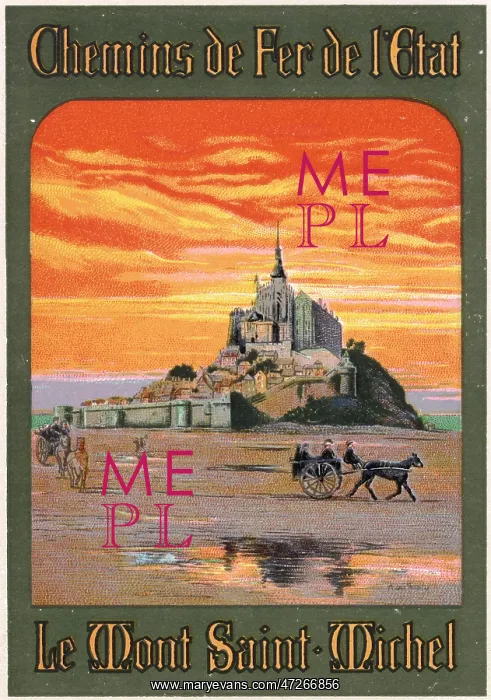 : POSTER MT SAINT-MICHEL : POSTER MT SAINT-MICHEL