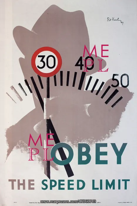 : Poster, Obey the Speed Limit : Poster, Obey the Speed Limit